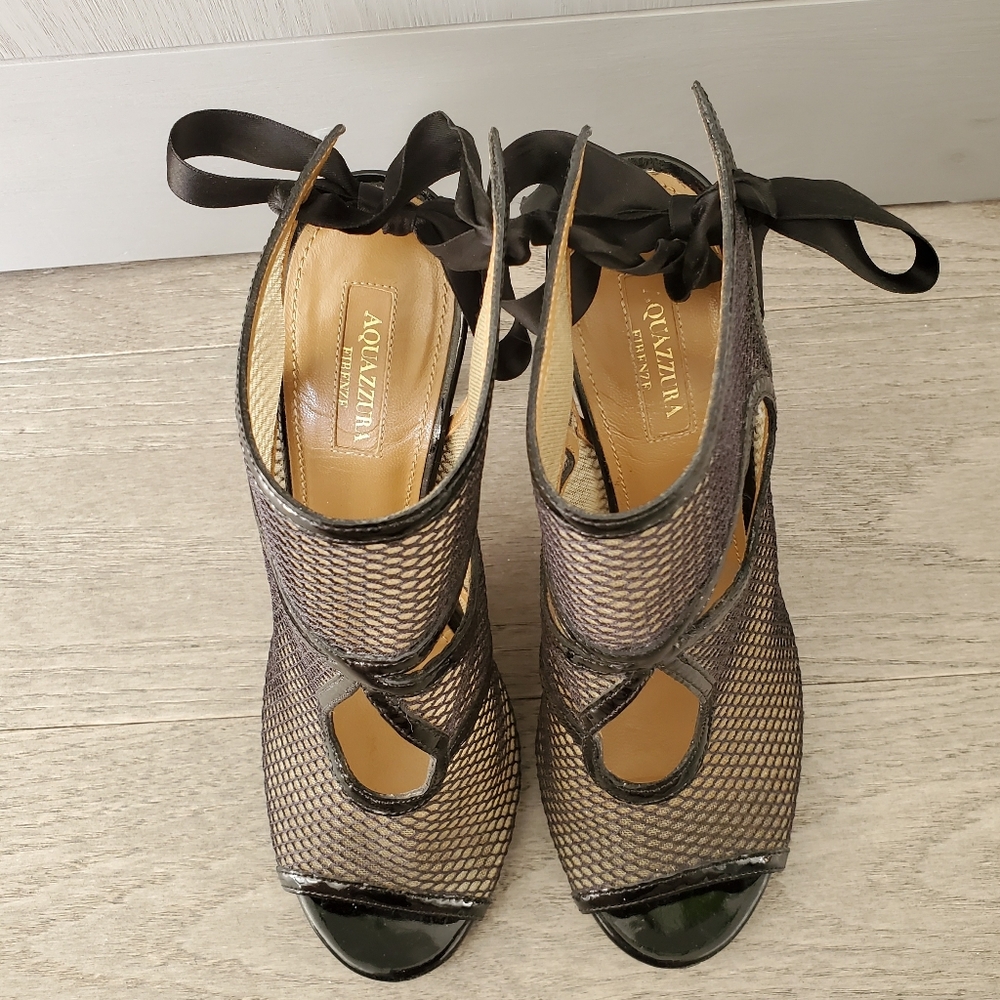 Aquazurra Sexy Thing Mesh Booties